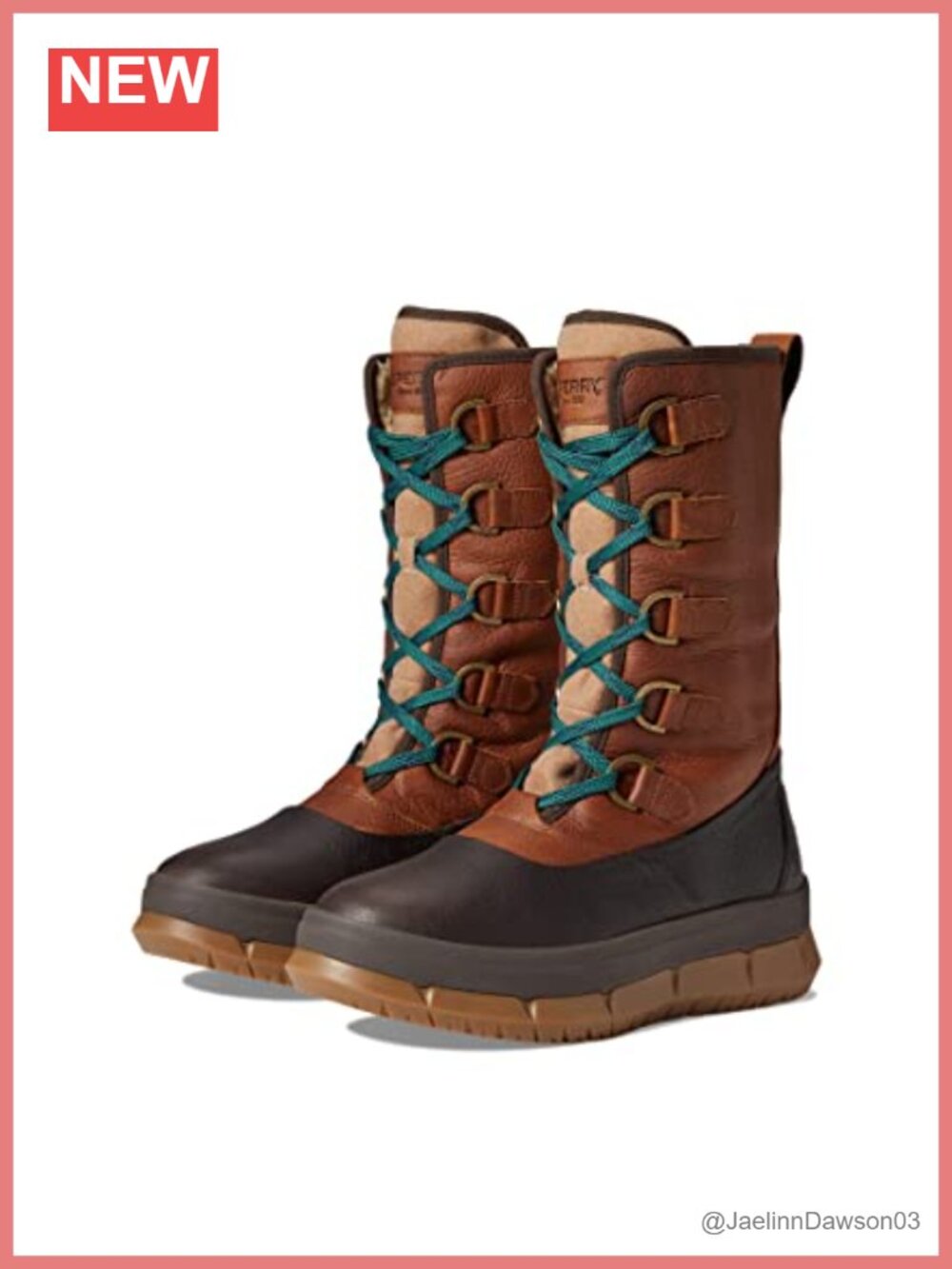 Waterproof Leather Mid-Calf Snow Boot Faux Fur Thinsulate Winter